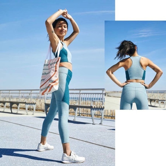 Outdoor Voices x Madewell S 3/4 Warmup Leggings and Athena Crop Top - Picture 4 of 14